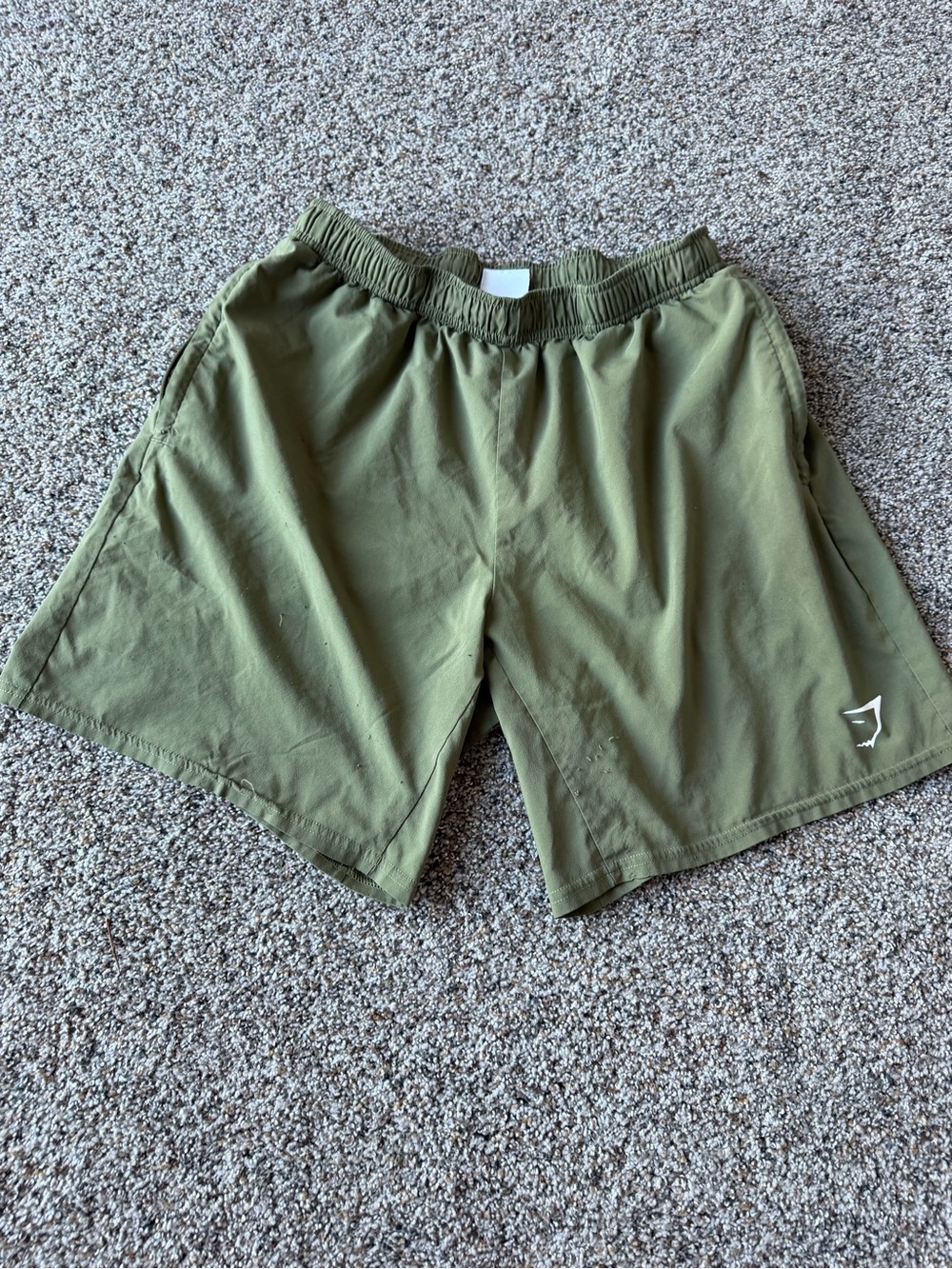 Gymshark Arrival 5" Shorts Men's M Olive Green Running Training Gym